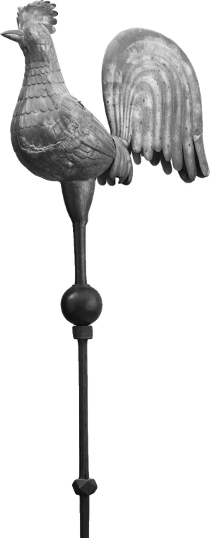 A nineteenth-century rooster weathervane